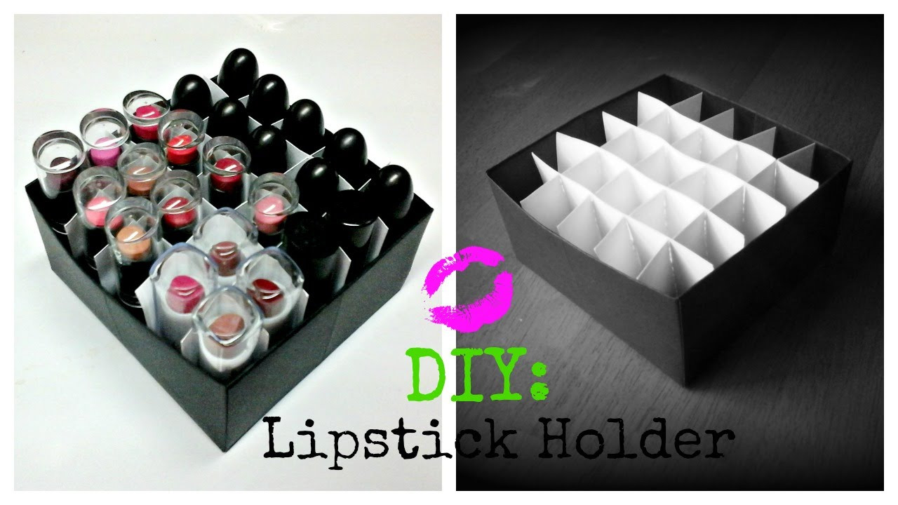 DIY Lipstick Organizer
 DIY Lipstick Holder