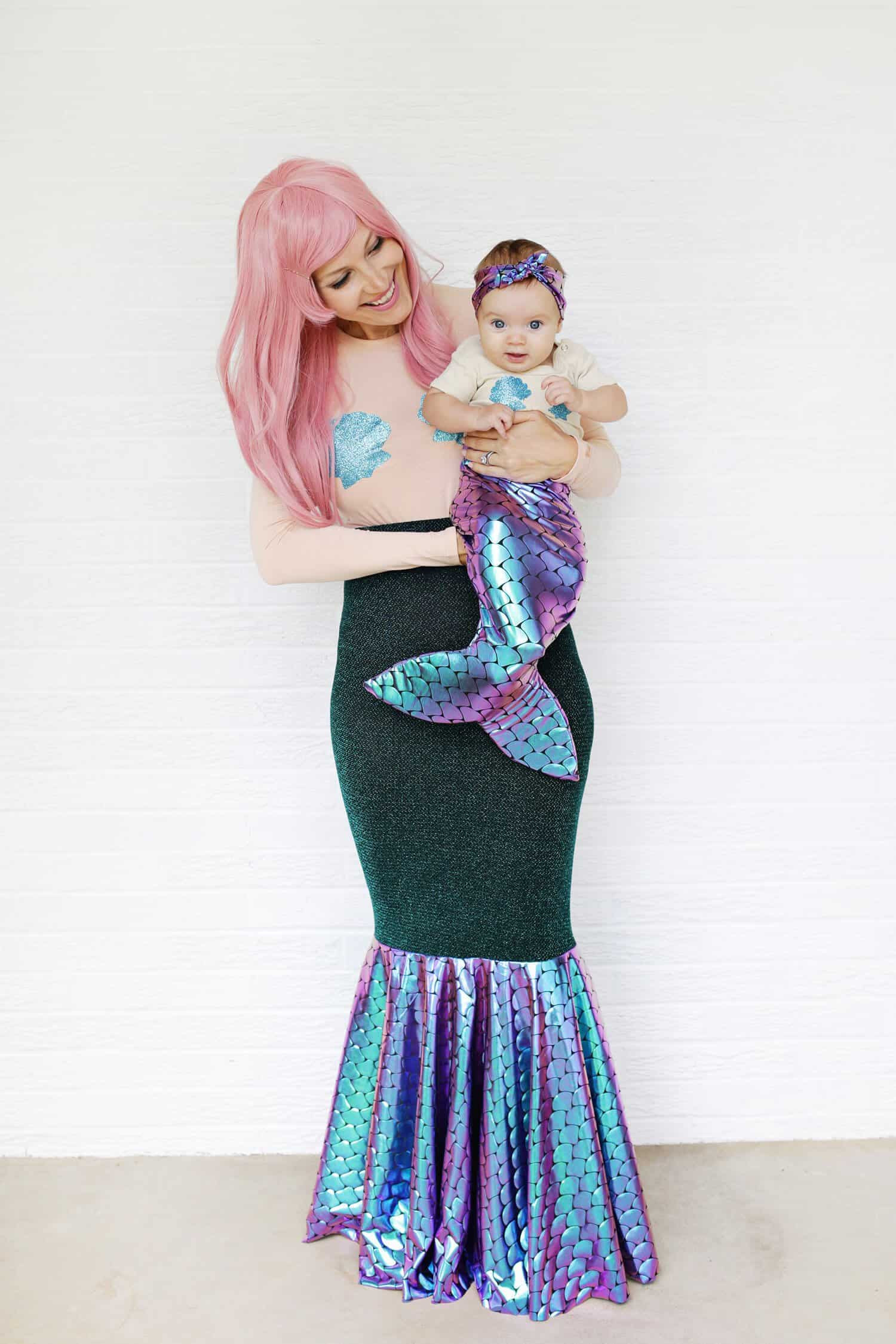 DIY Little Mermaid Costumes
 Mother Daughter Mermaid Costume DIY A Beautiful Mess