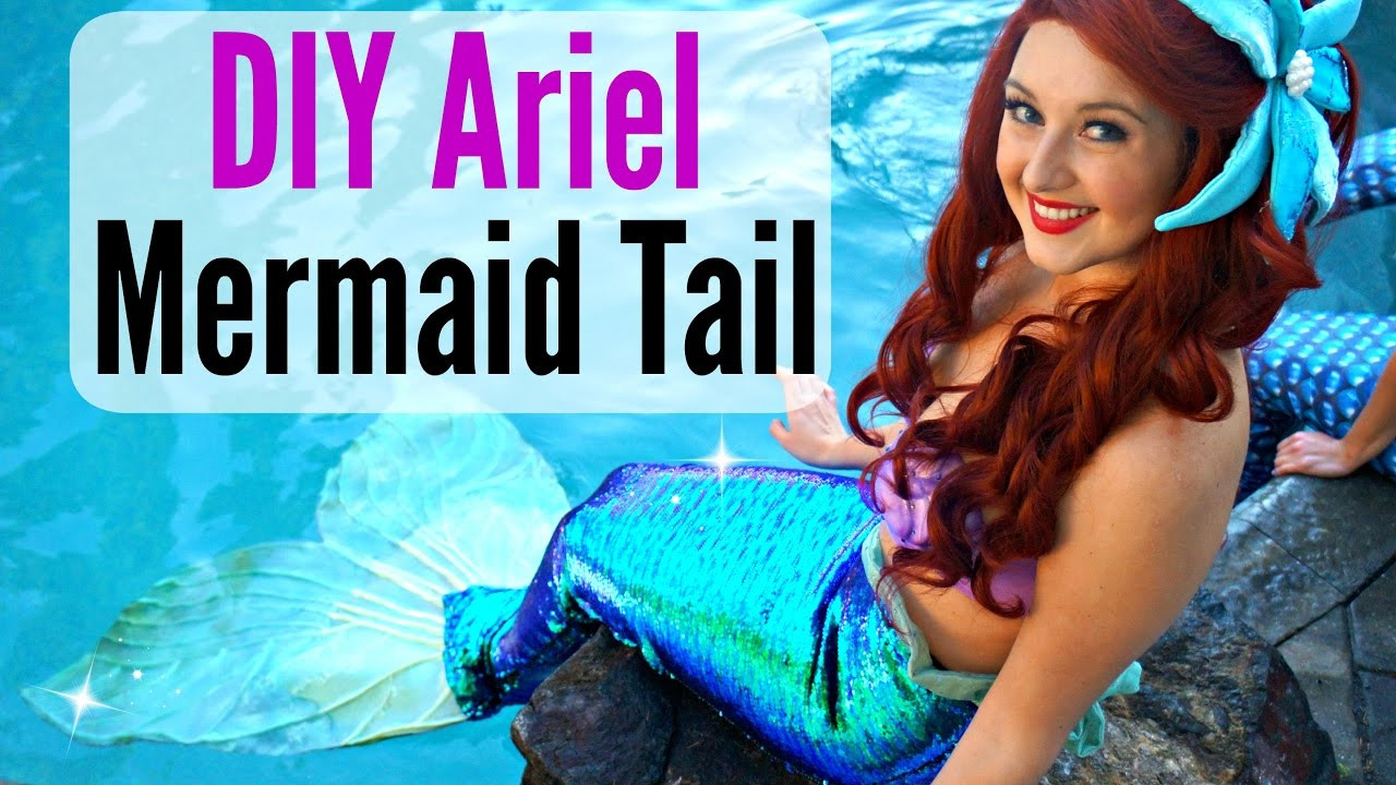 DIY Little Mermaid Costumes
 Diy mermaid costume Disney little mermaid inspired