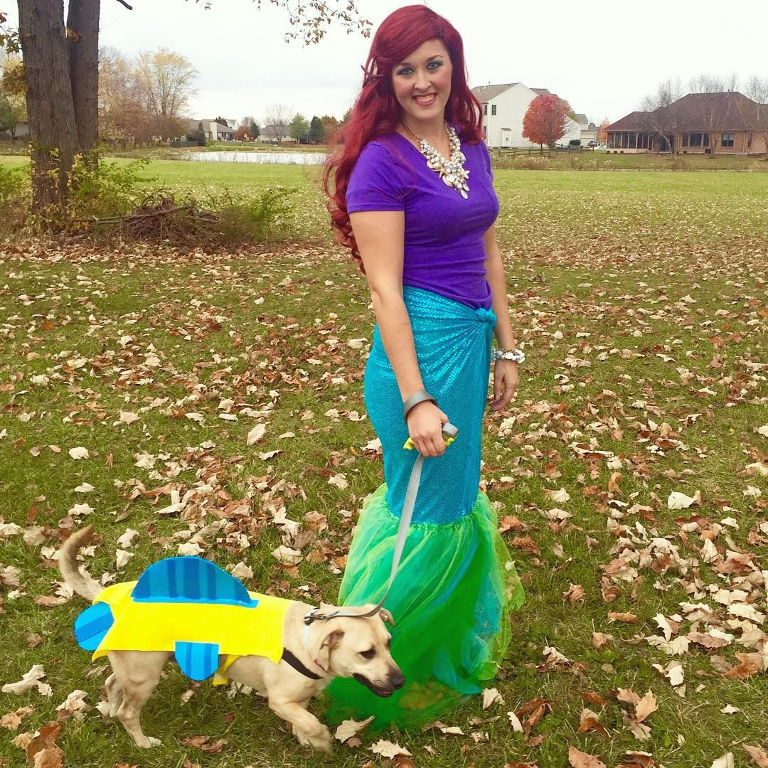 DIY Little Mermaid Costumes
 Disney s Little Mermaid Halloween Homemade DIY Ariel
