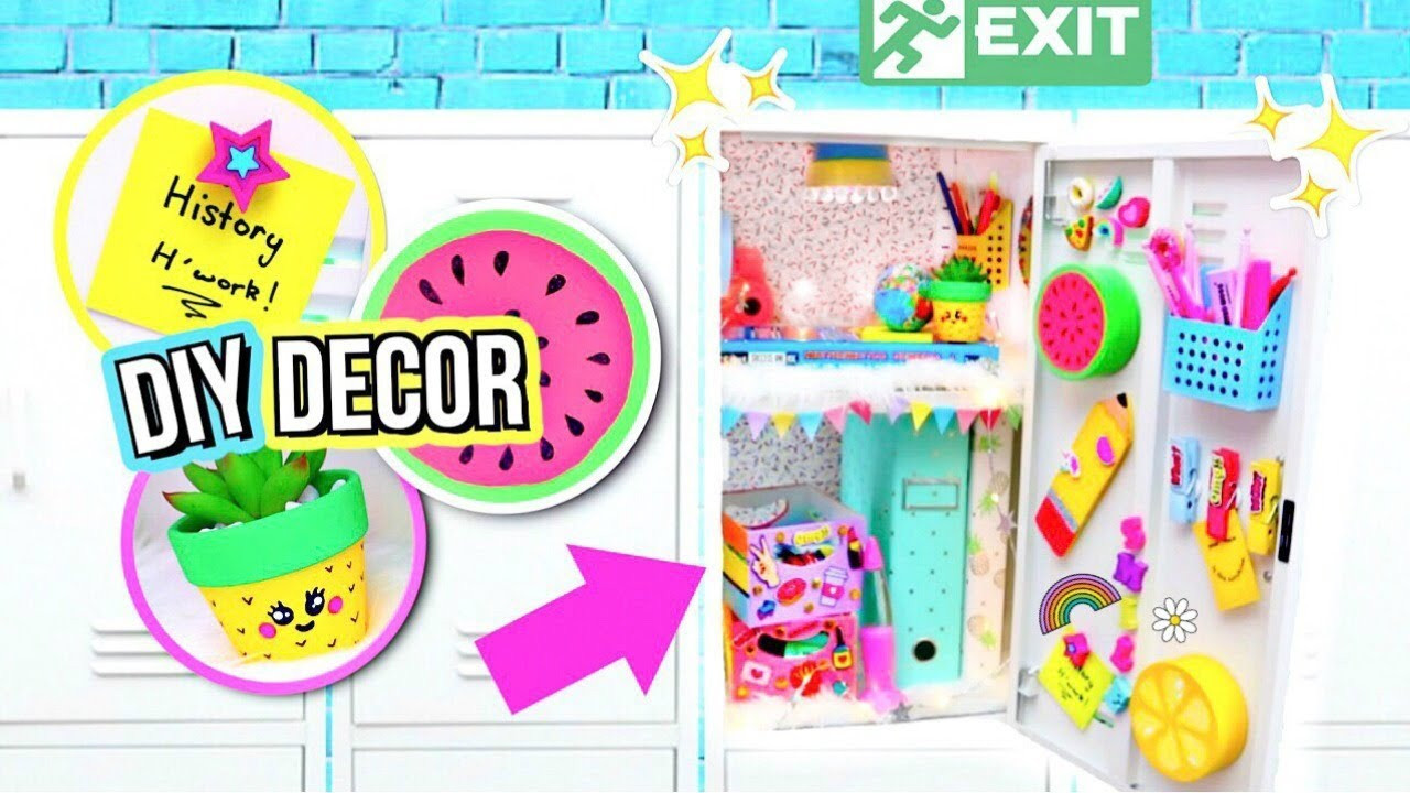 DIY Locker Decorations
 DIY Locker Decorations DECORATING MY LOCKER How To