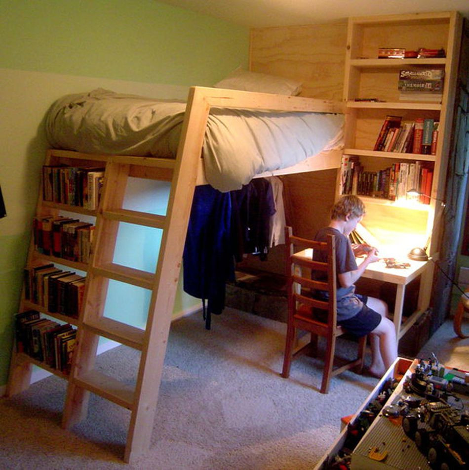 DIY Loft Bed For Adults
 15 Free DIY Loft Bed Plans for Kids and Adults