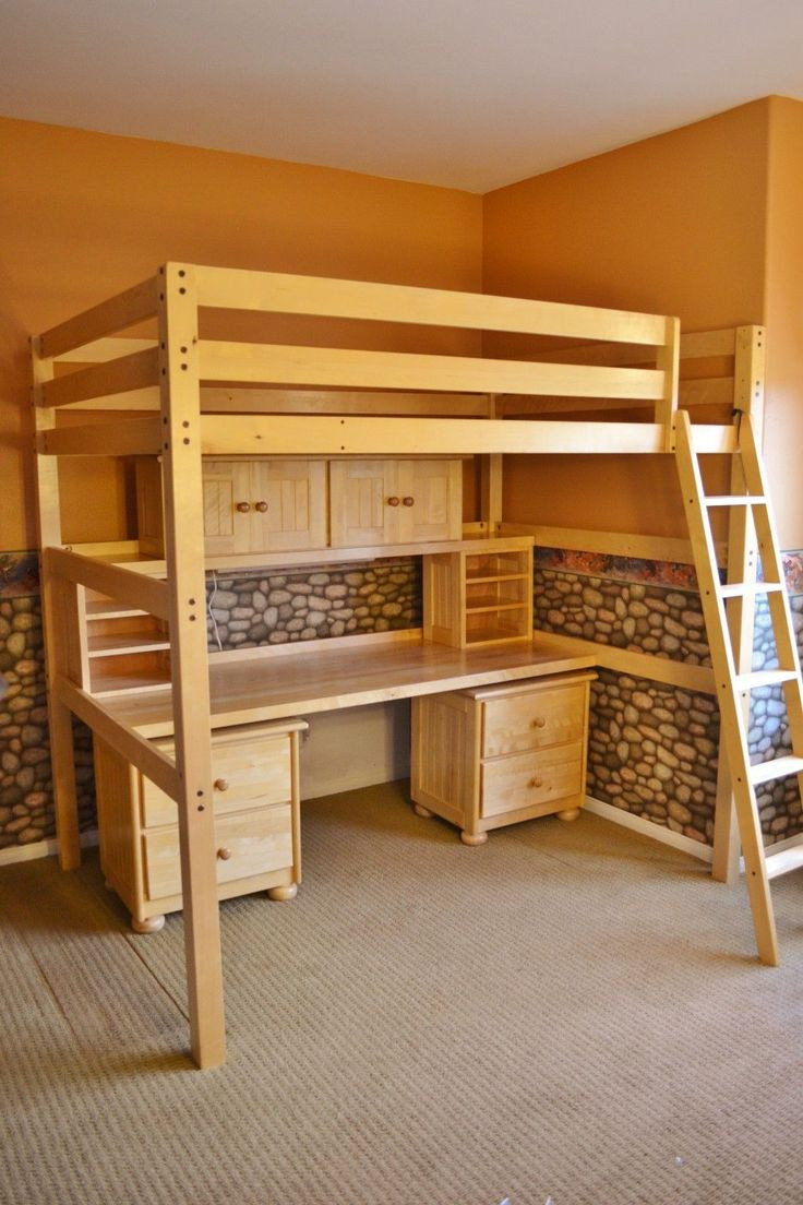 DIY Loft Bed For Adults
 Full Loft Bed Plans WoodWorking Projects & Plans