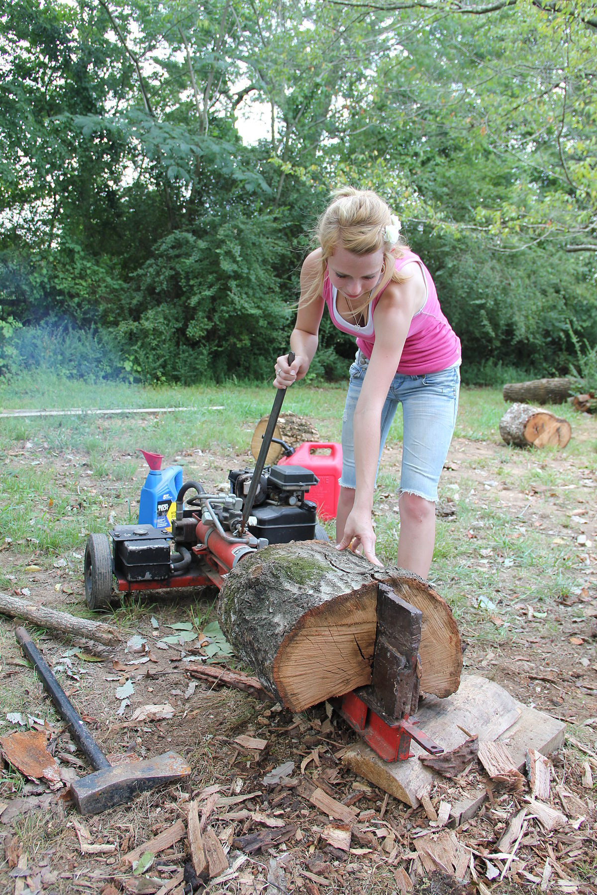 DIY Log Splitter Plans
 Log splitter