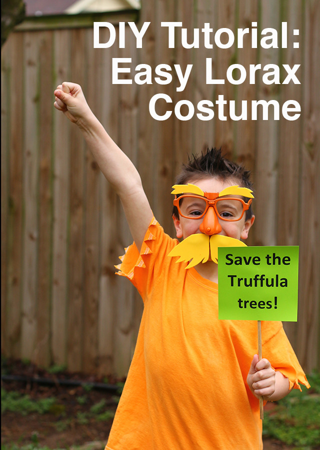 DIY Lorax Costume
 Dr Seuss Book Character Costumes The Mom Creative
