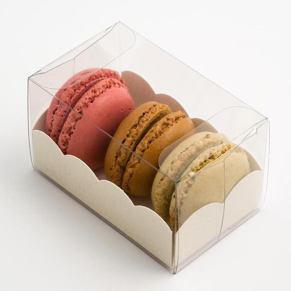 DIY Macaron Box
 50 x Clear Transparent Macaroon Macaron DIY Favour by