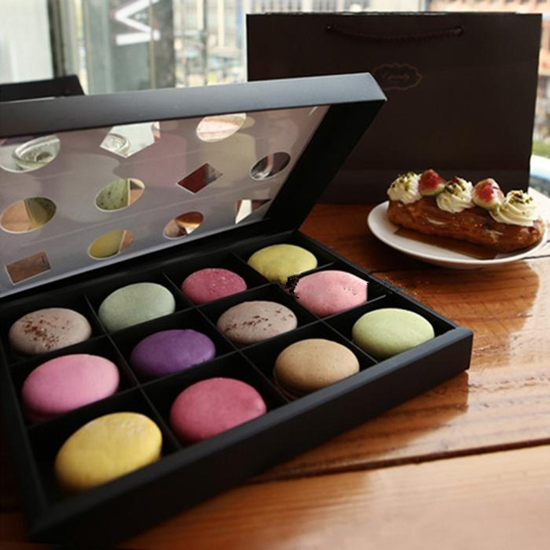 DIY Macaron Box
 12 pcs Macaron Box Cake Paper Boxes DIY Cake Gift Cookie