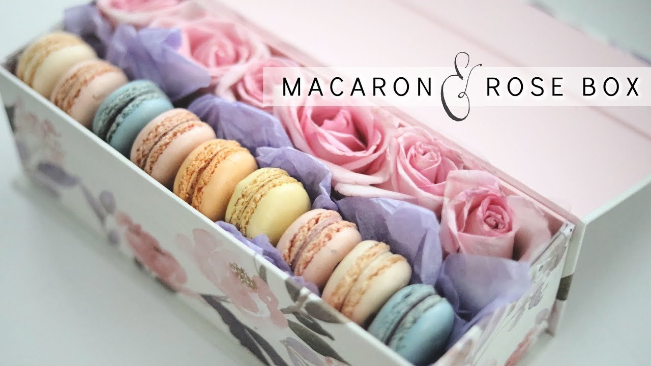 DIY Macaron Box
 DIY ROSE BOX WITH MACARONS EASY MOTHER S DAY GIFT IDEA