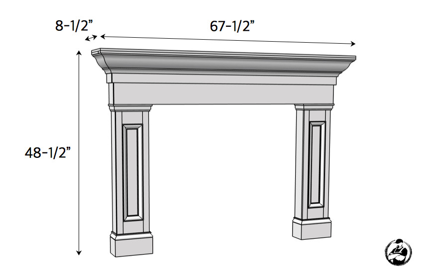 DIY Mantel Plans
 Faux Fireplace Mantel Surround Rogue Engineer