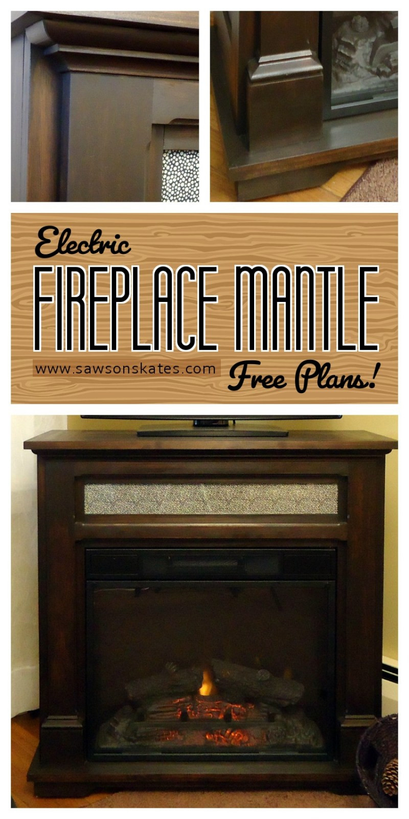 DIY Mantel Plans
 DIY Electric Fireplace Mantel