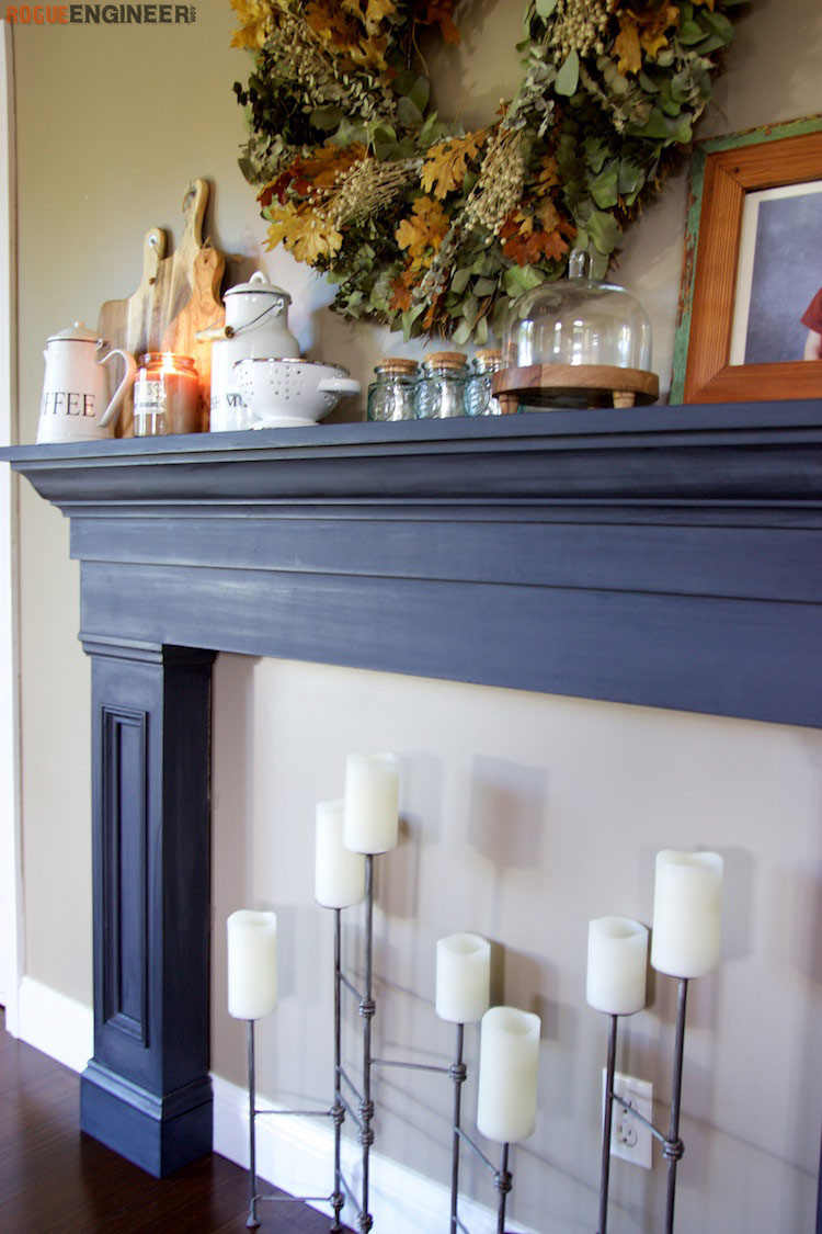 DIY Mantel Plans
 Faux Fireplace Mantel Surround Rogue Engineer