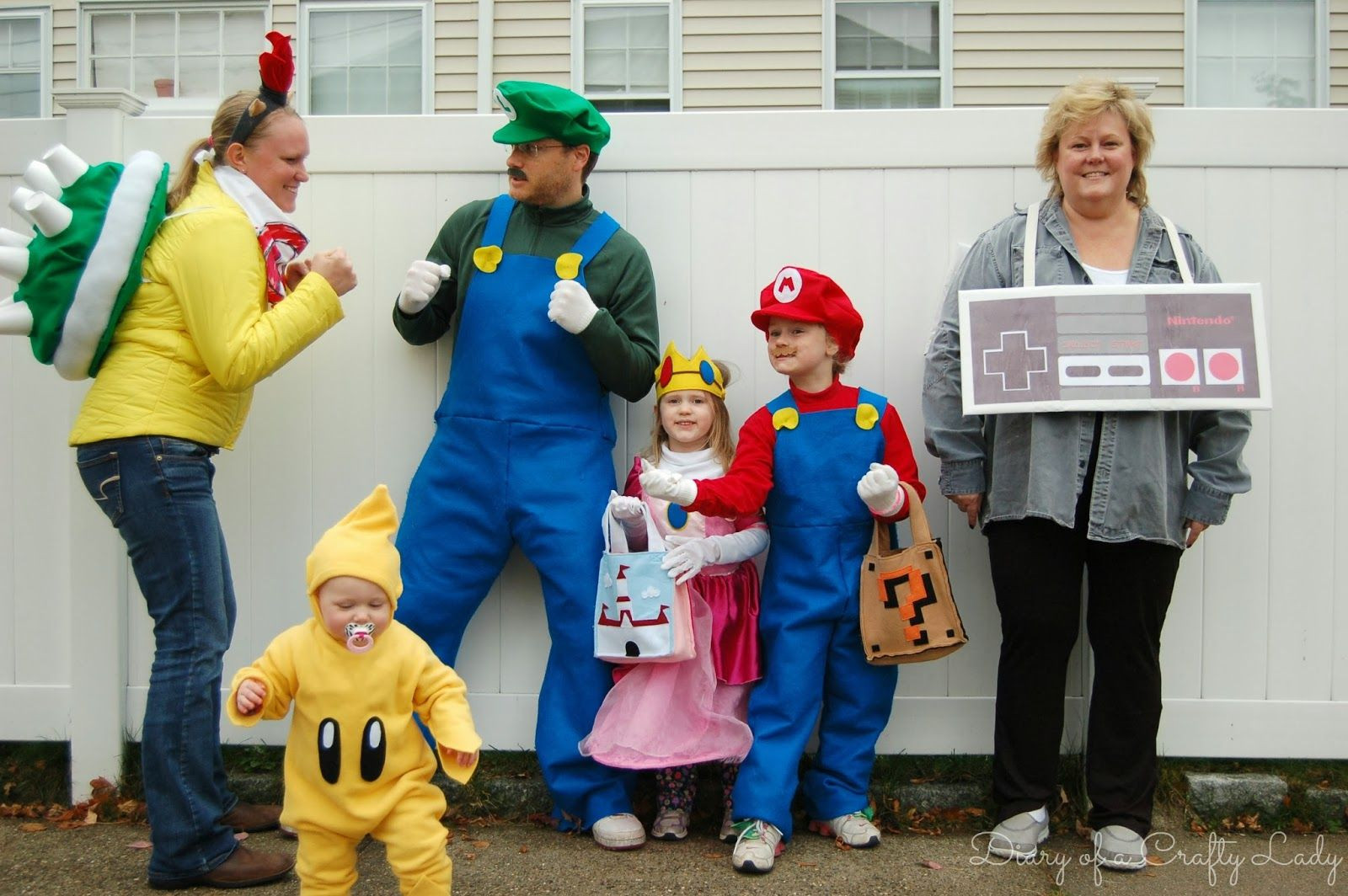 DIY Mario Costumes
 Happy Mario Halloween Plus a Nintendo Controller Costume
