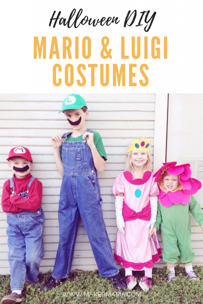 DIY Mario Costumes
 DIY Mario and Luigi Costumes for Kids Maker Mama