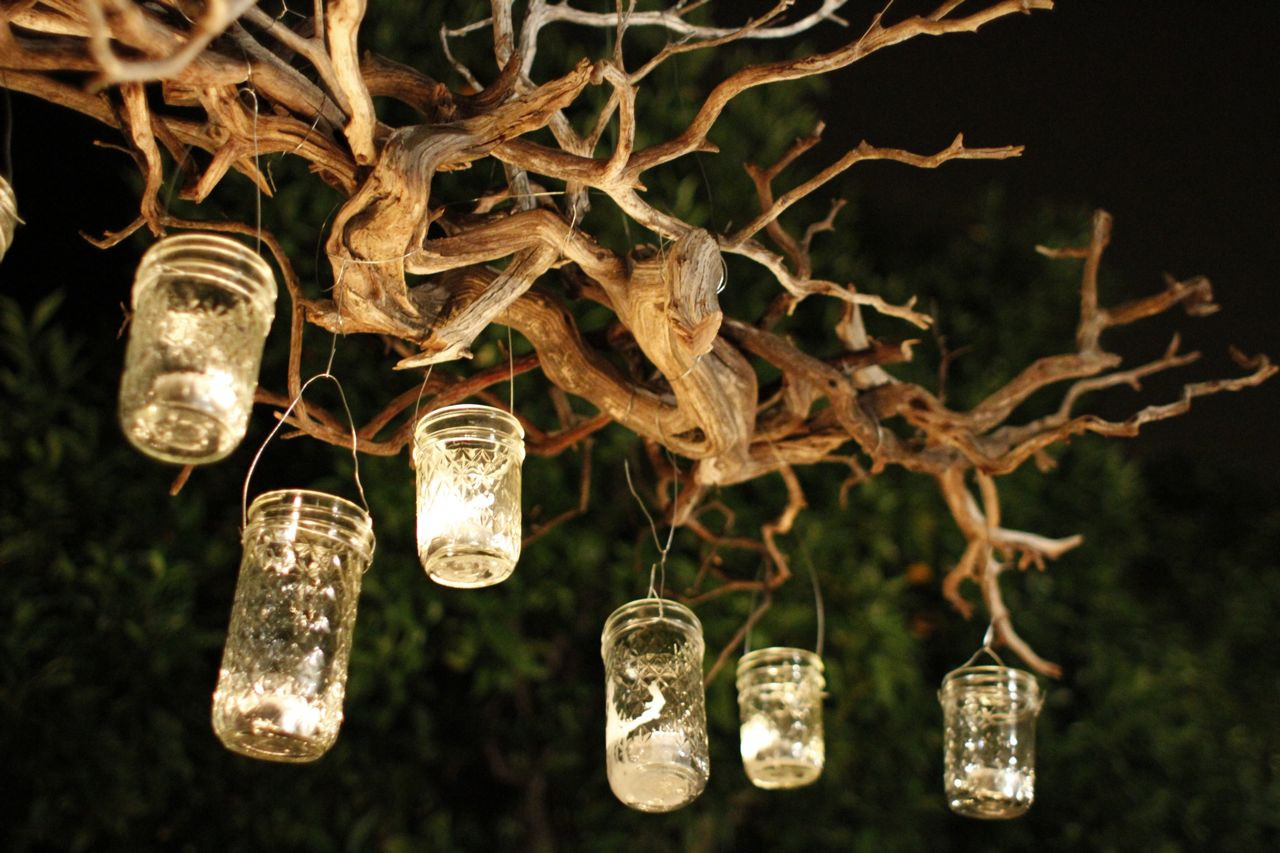 DIY Mason Jar Outdoor Lights
 Capture The Light With A DIY Outdoor Mason Jar Chandelier