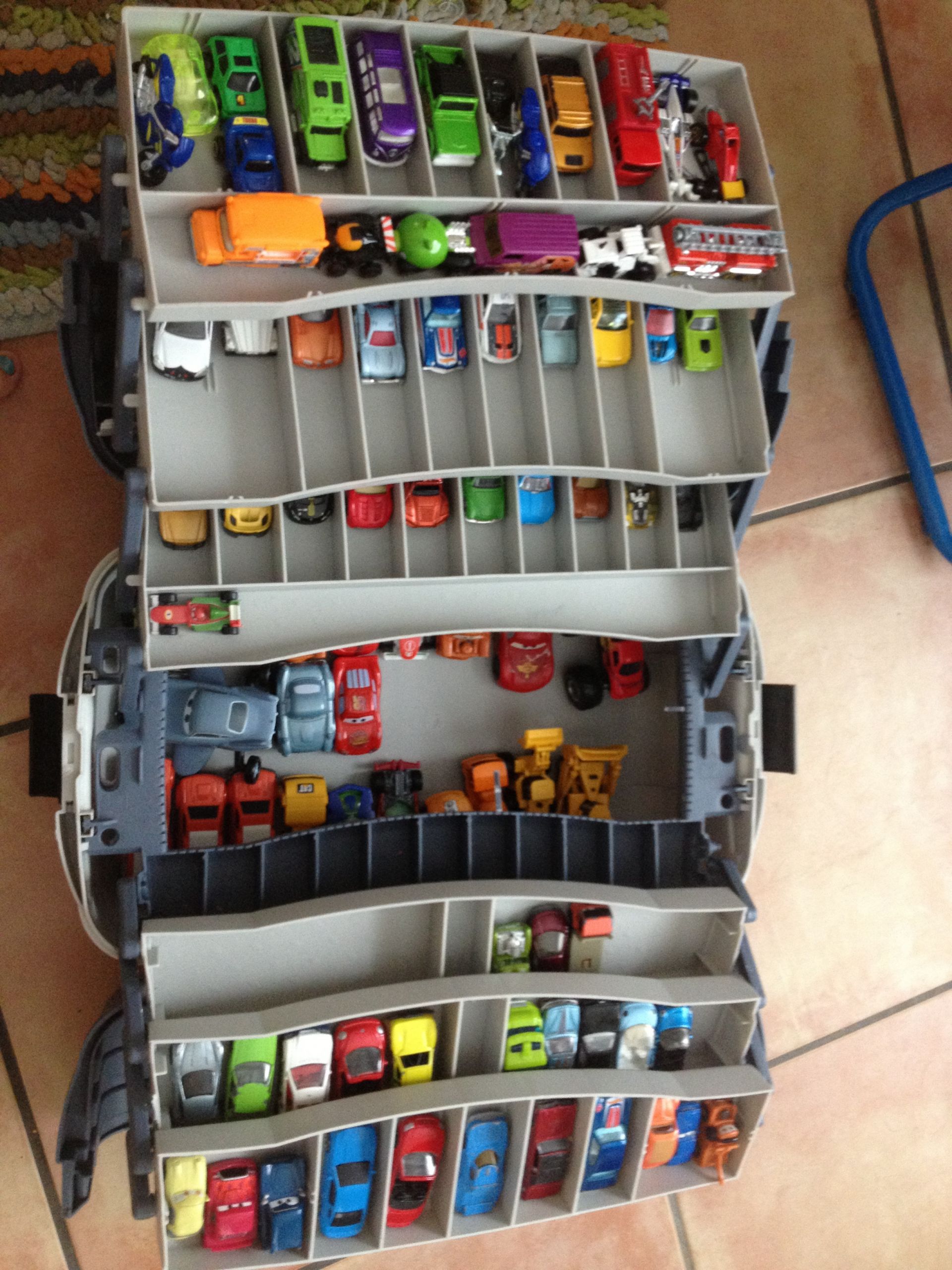 DIY Matchbox Car Storage
 matchbox cars storage