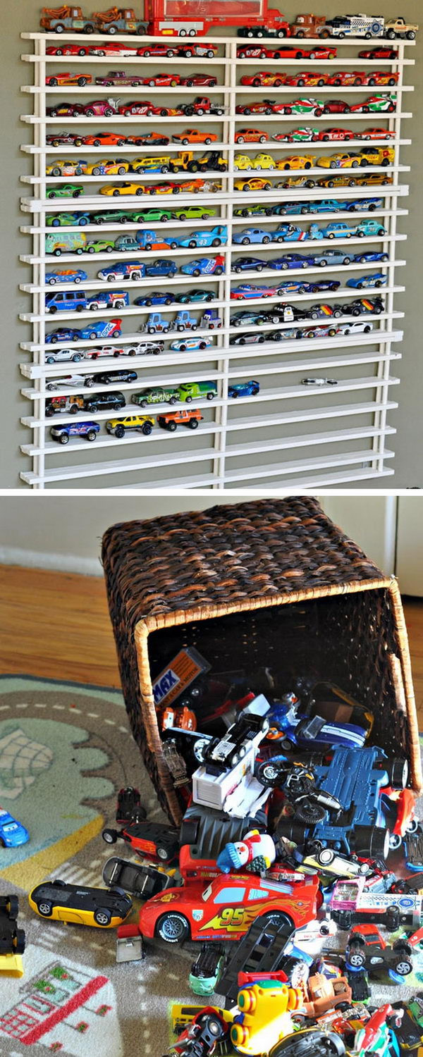 DIY Matchbox Car Storage
 50 Easy Storage Ideas for Small Spaces