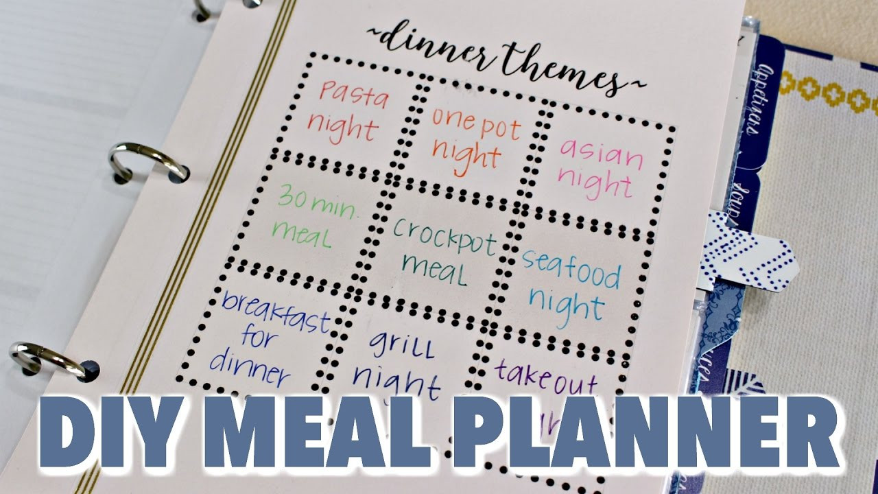 DIY Meal Planning
 DIY Meal Planner HGTV Handmade