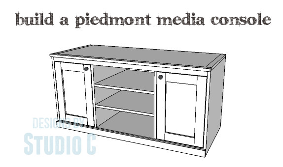DIY Media Console Plans
 A Beautiful and Easy to Build Media Console