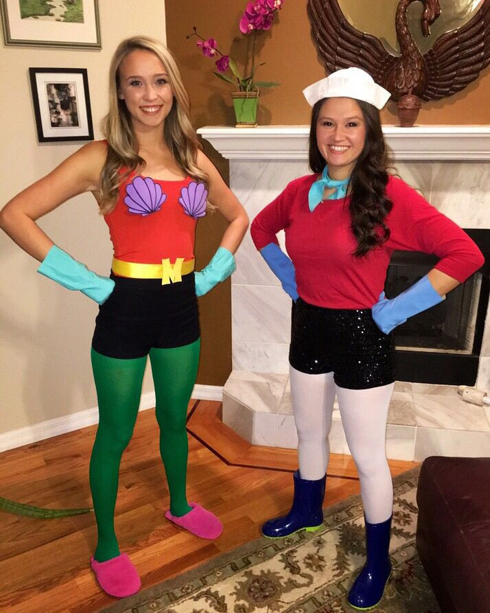 DIY Mermaid Costume College
 DIY Mermaid Man and Barnacle Boy Halloween costume 2015