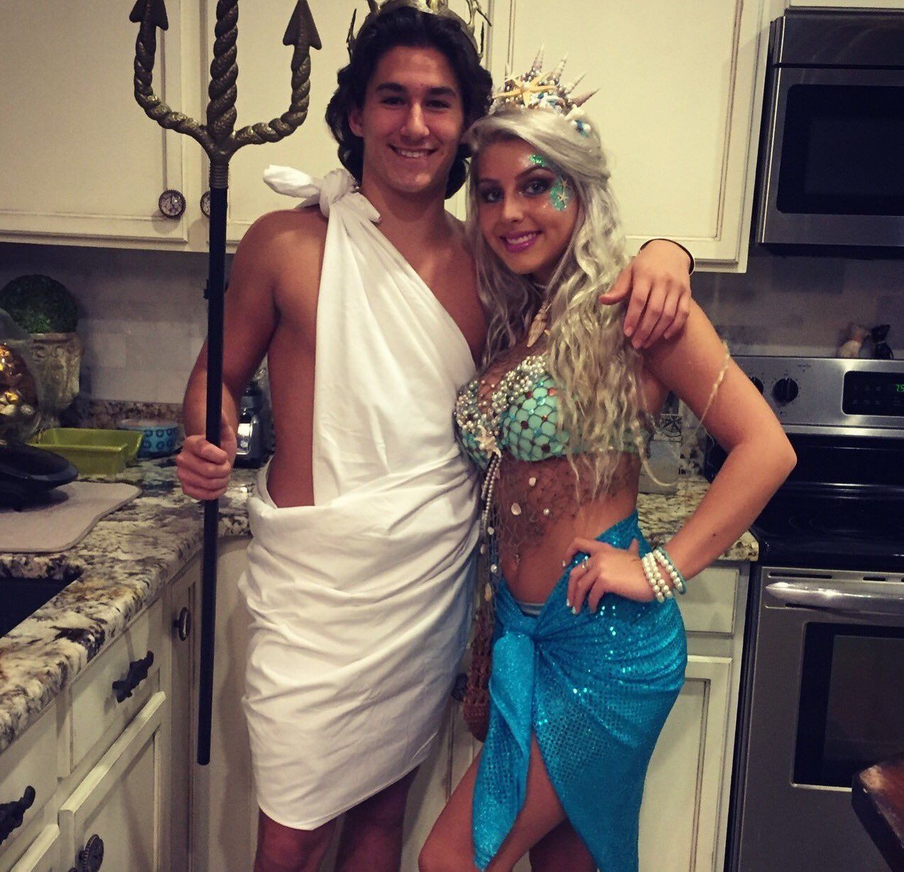 DIY Mermaid Costume College
 Mermaid and Poseidon costume in 2019