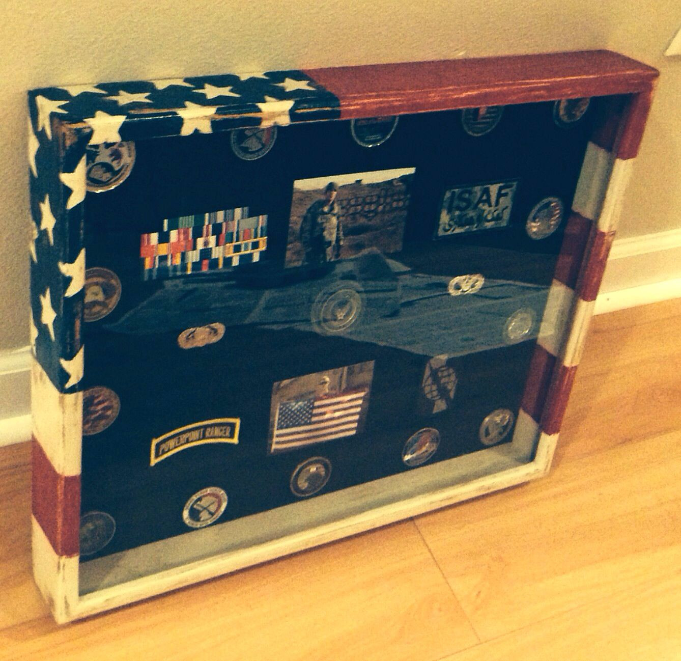 DIY Military Shadow Box
 Military shadow box Army wall With images