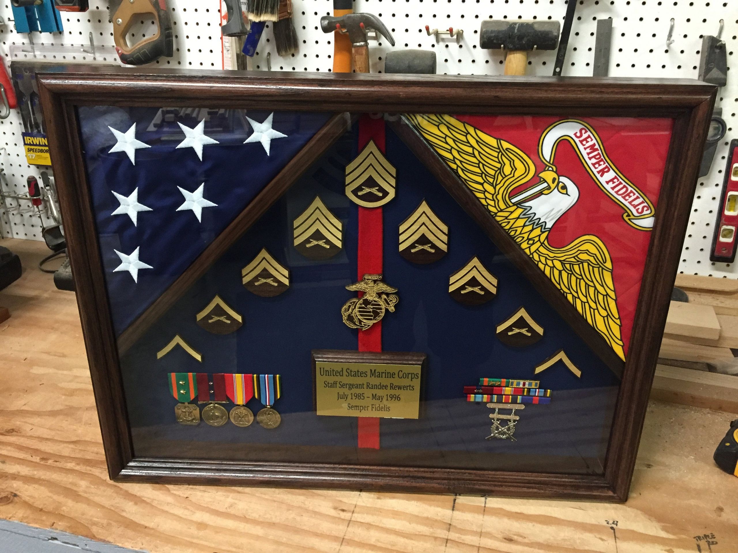 DIY Military Shadow Box
 18 x 24 Military Shadow box