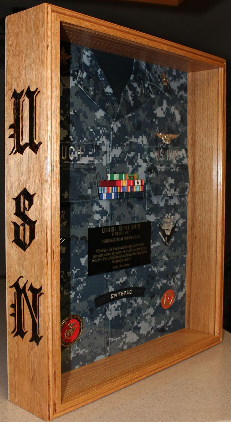 DIY Military Shadow Box
 military shadow box ideas navy