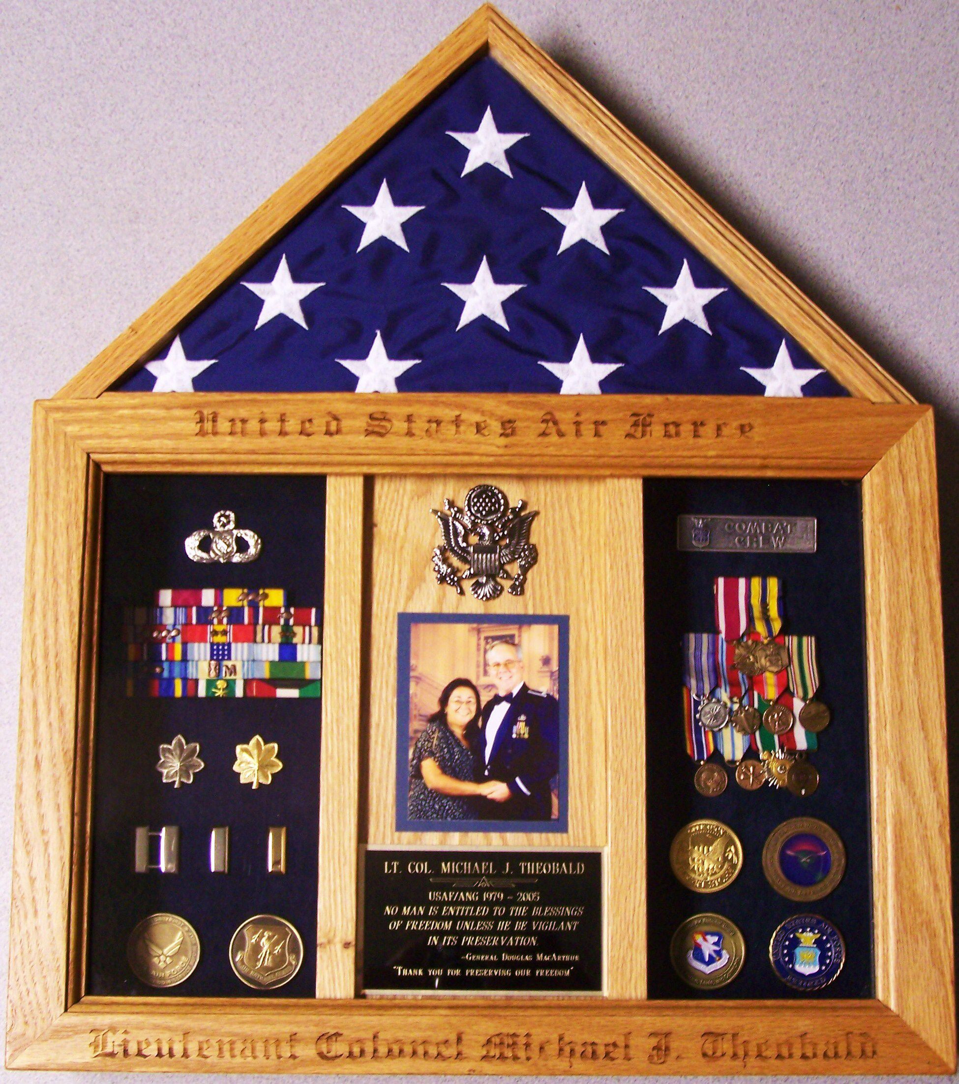 DIY Military Shadow Box
 Military retirement box