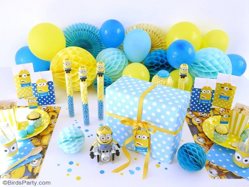 DIY Minion Decorations
 Minion Inspired Birthday Party Ideas & FREE Printables