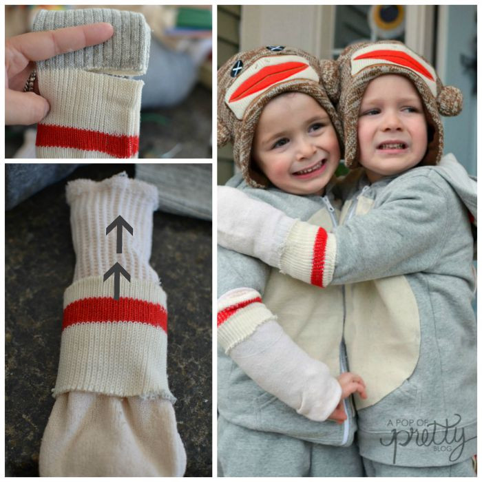 DIY Monkey Costume
 Halloween Costume Ideas Sweet DIY Sock Monkey A Pop of