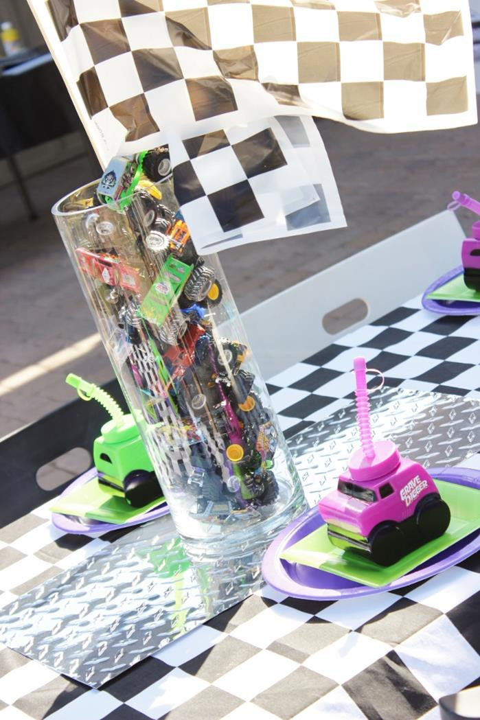 DIY Monster Truck Party Decorations
 Kara s Party Ideas Monster Jam Monster Truck Party Full of