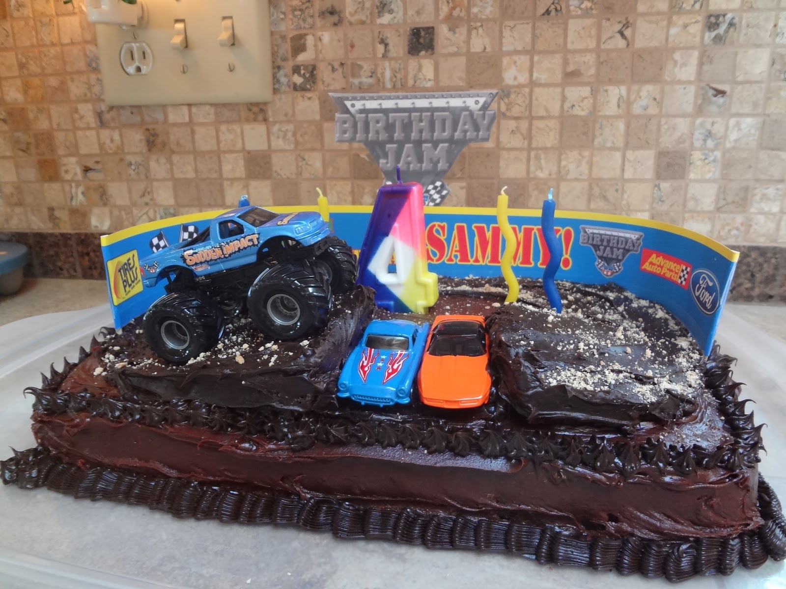 DIY Monster Truck Party Decorations
 ID Mommy DIY Monster Truck Birthday Party