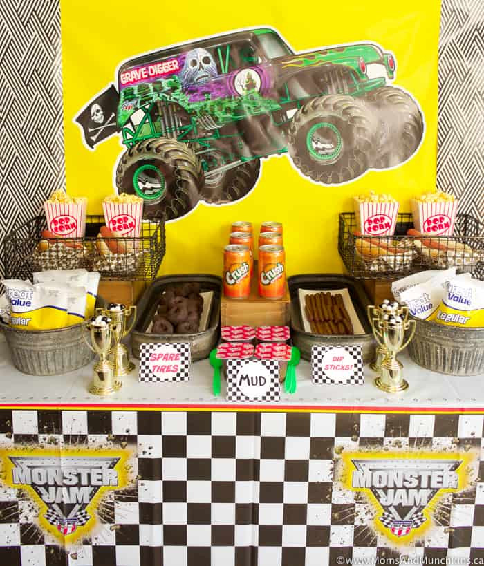 DIY Monster Truck Party Decorations
 Monster Truck Birthday Party Ideas Moms & Munchkins