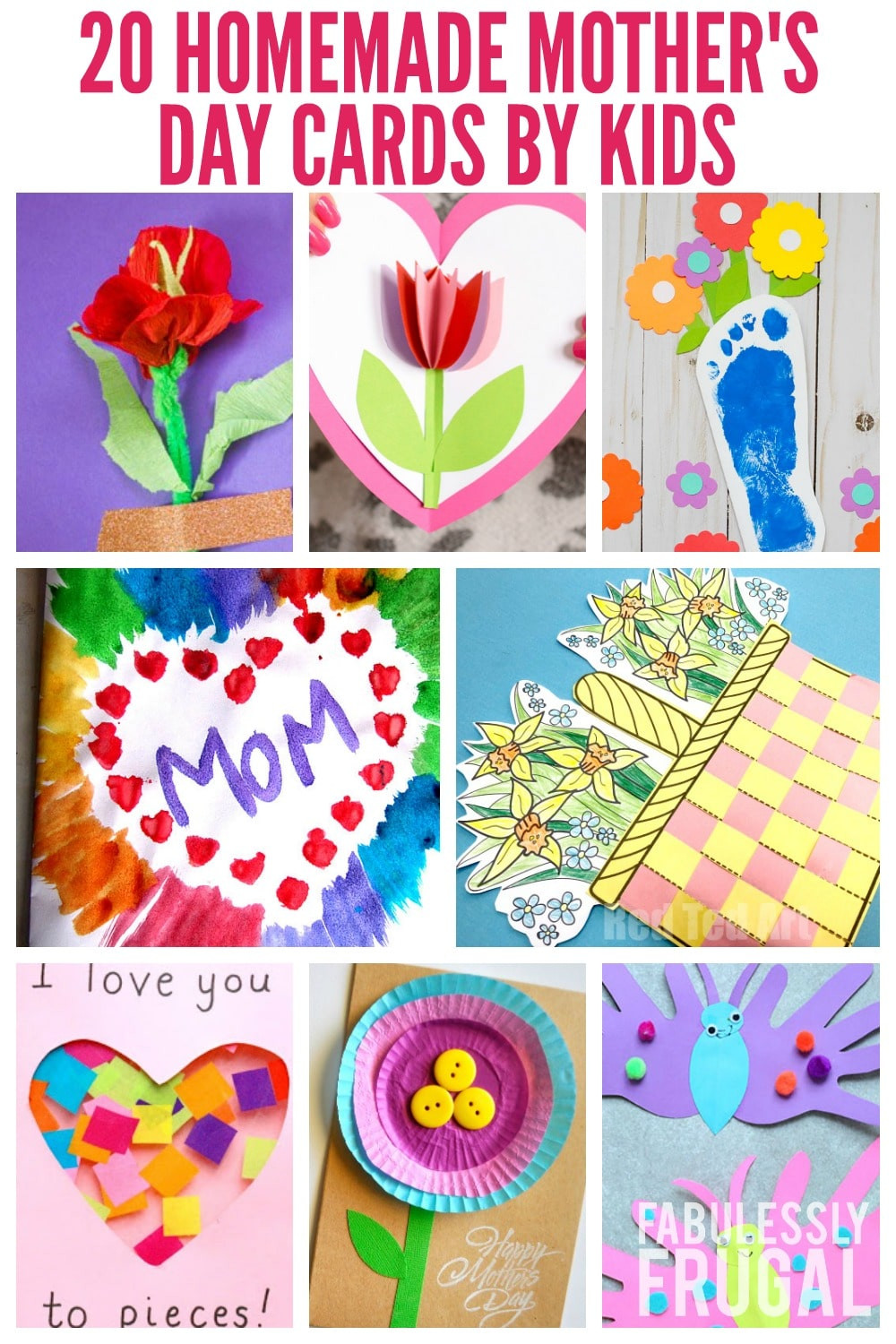 Diy Mothers Day Crafts
 20 Easy Homemade Mother s Day Card Ideas for Kids