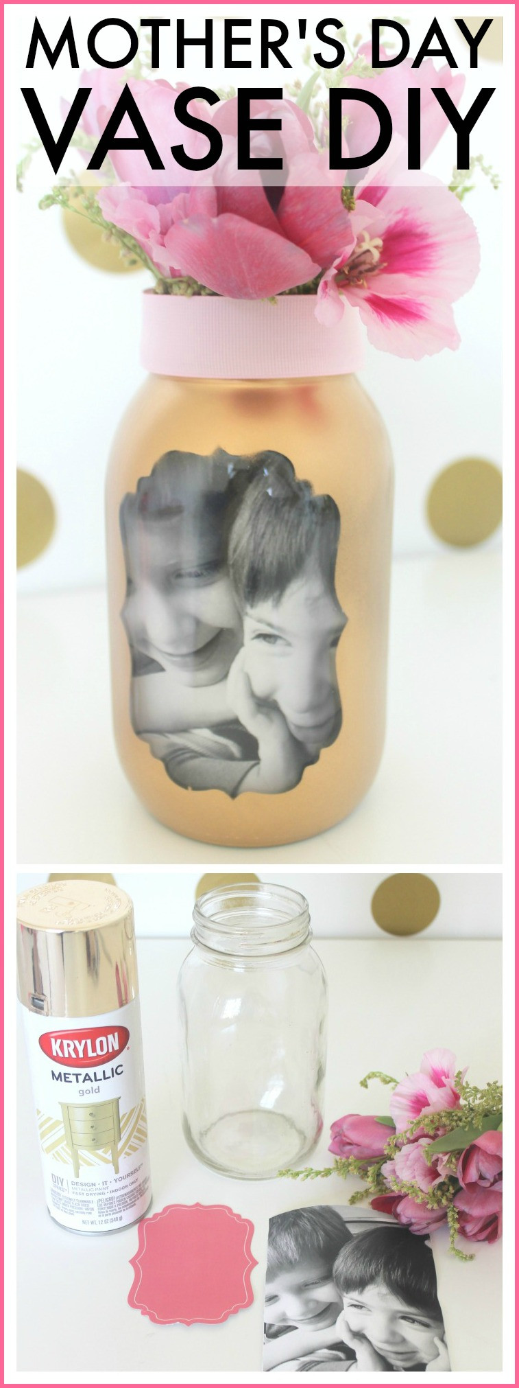 Diy Mothers Day Crafts
 Easy Mother s Day Vase Craft