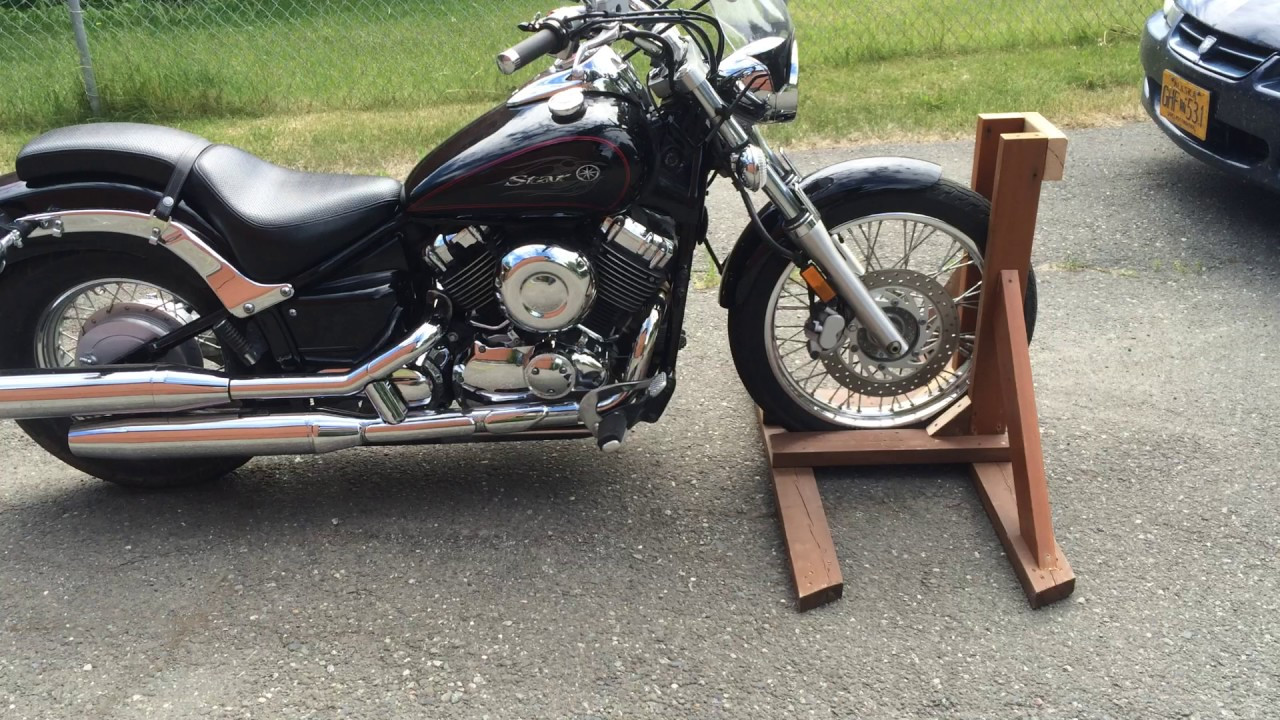 DIY Motorcycle Stand Wood
 Homemade motorcycle stand