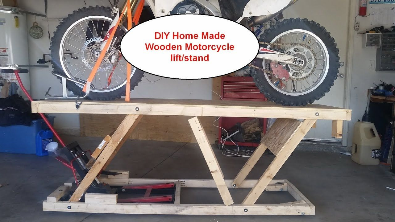 DIY Motorcycle Stand Wood
 DIY Home made Wooden Motorcycle lift stand Table under $20