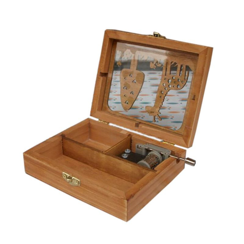 DIY Music Box
 Mini Music Box DIY Wooden Exquisite Animal Mechanical Hand