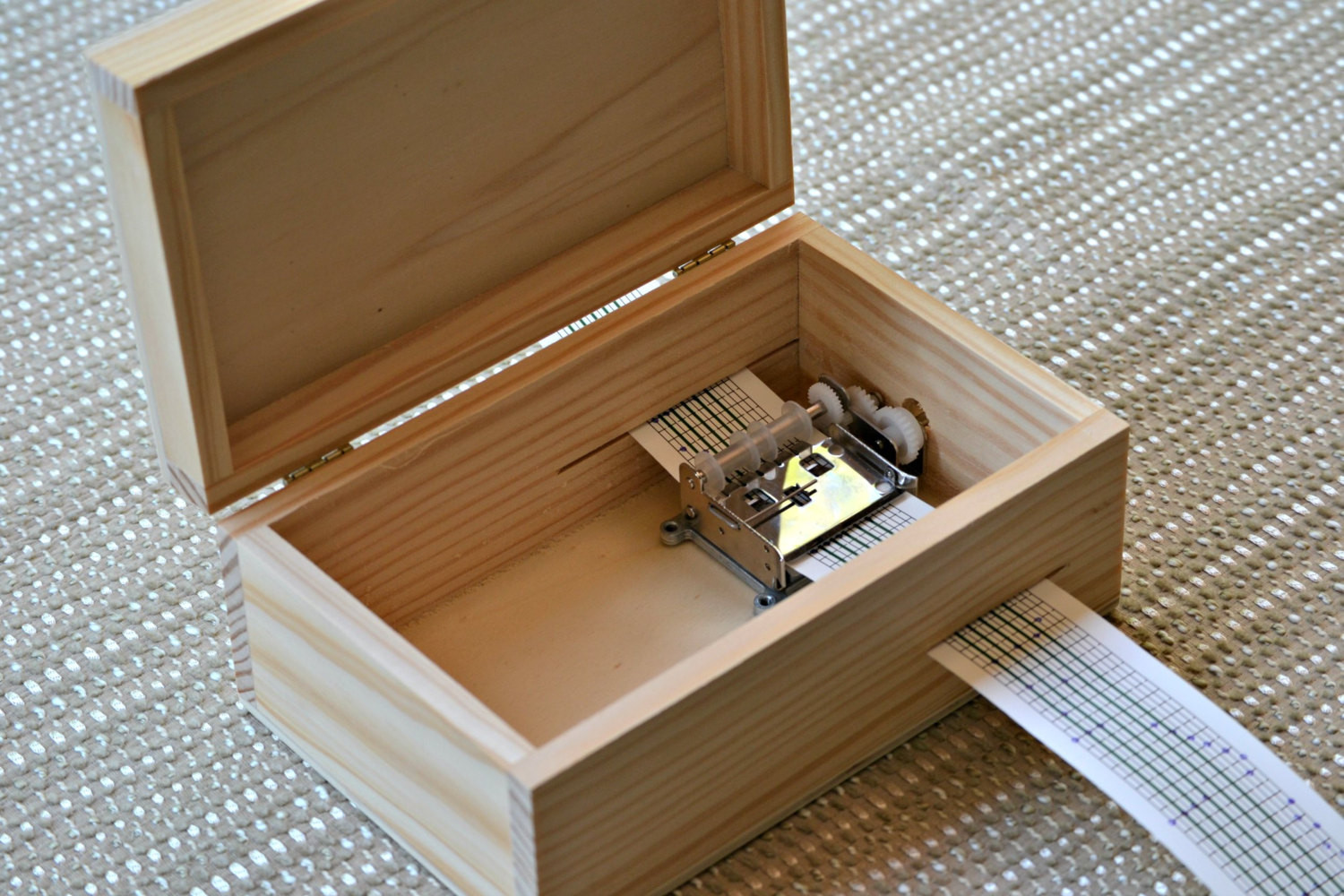 DIY Music Box
 DIY Music Box Wood Box with locker Hand cranked Musical