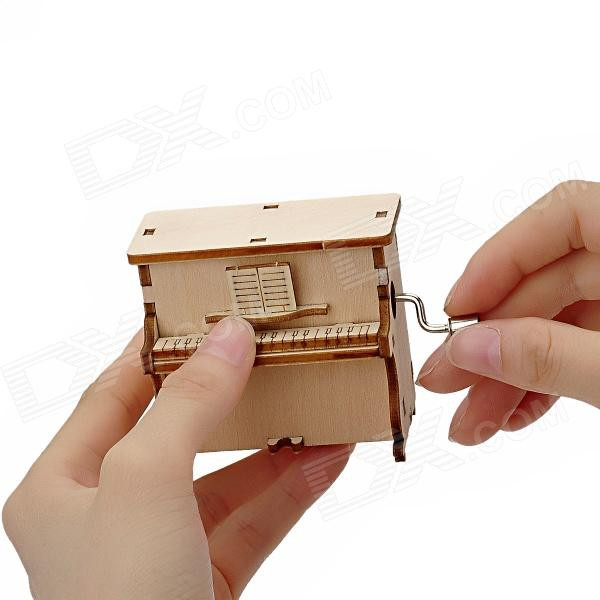 DIY Music Box
 DIY Music Box Style Handcraft Wooden Assembly Kit Yellow
