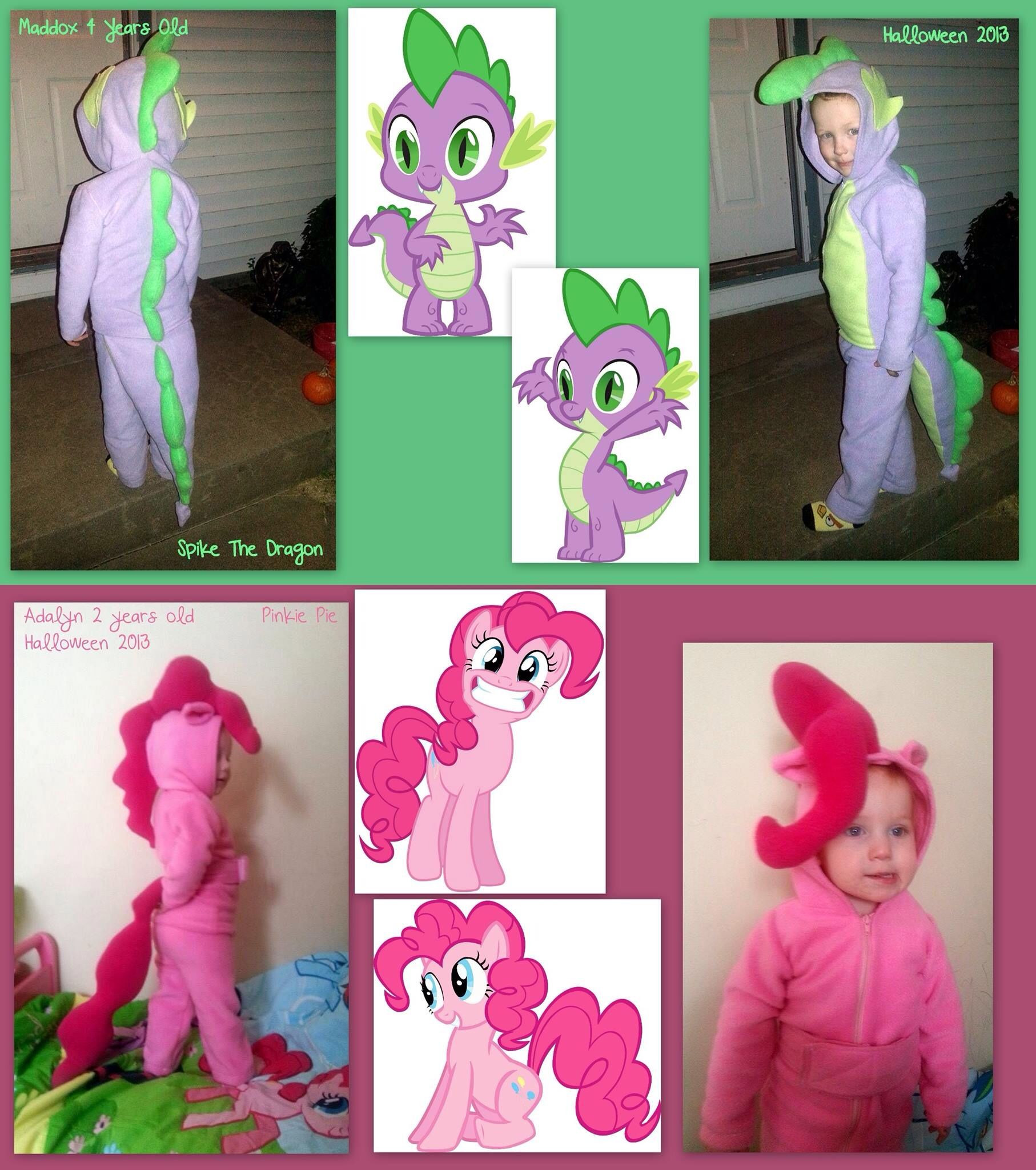 DIY My Little Pony Costume
 My little pony pinkie pie spike Halloween costume cosplay