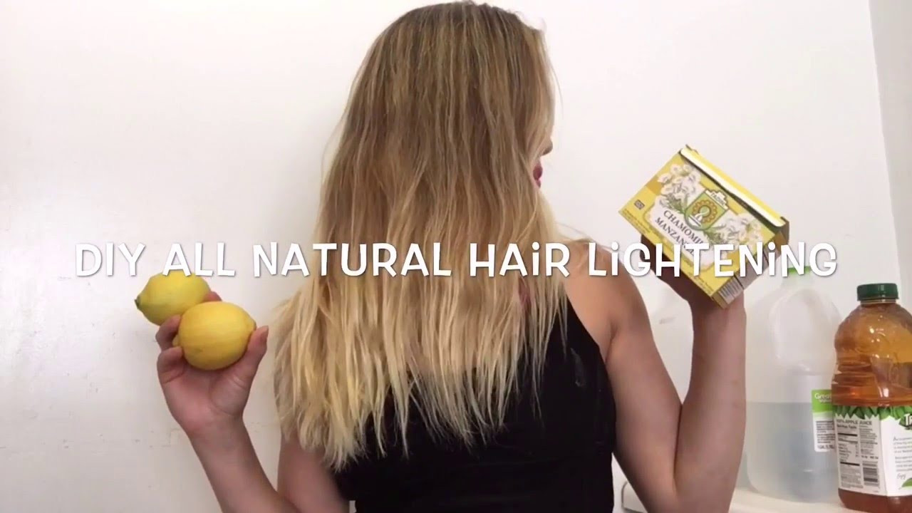 DIY Natural Hair Lightener
 DIY all natural hair lightening Get natural summer