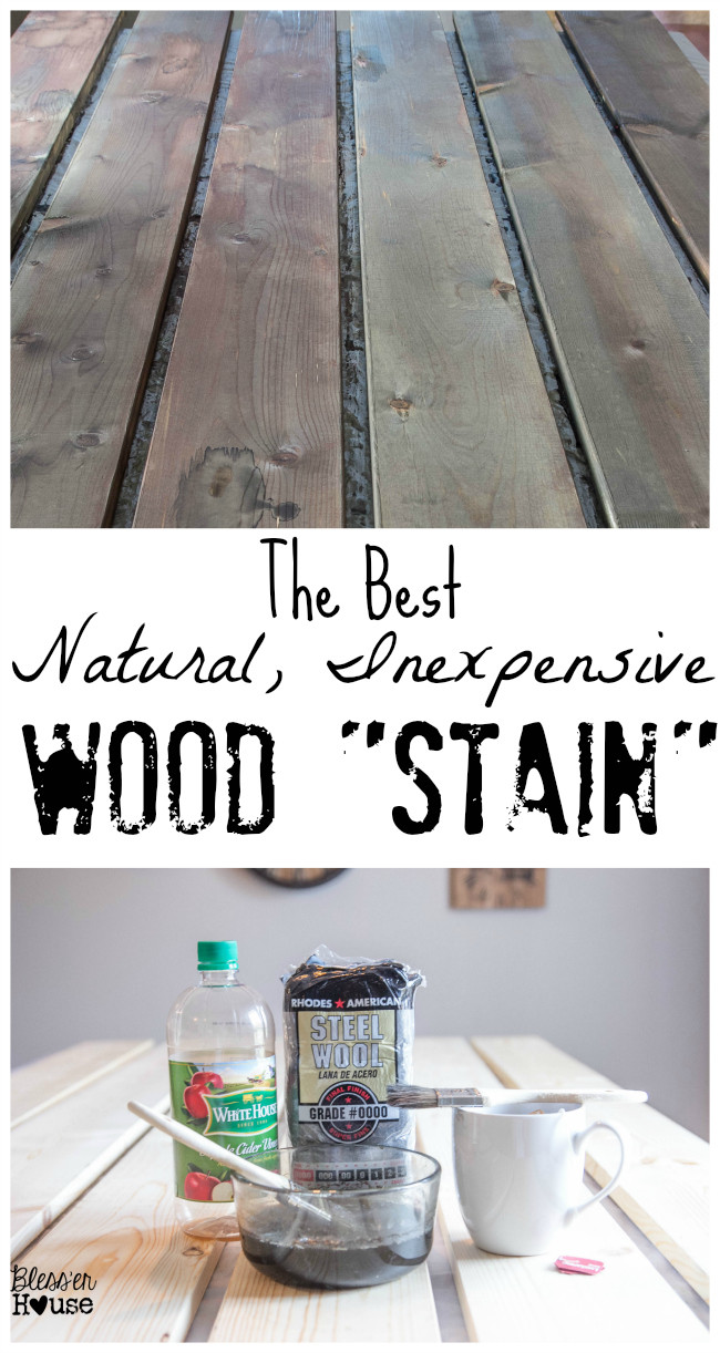 DIY Natural Wood Stain
 The Most Inexpensive All Natural Wood Stain Method