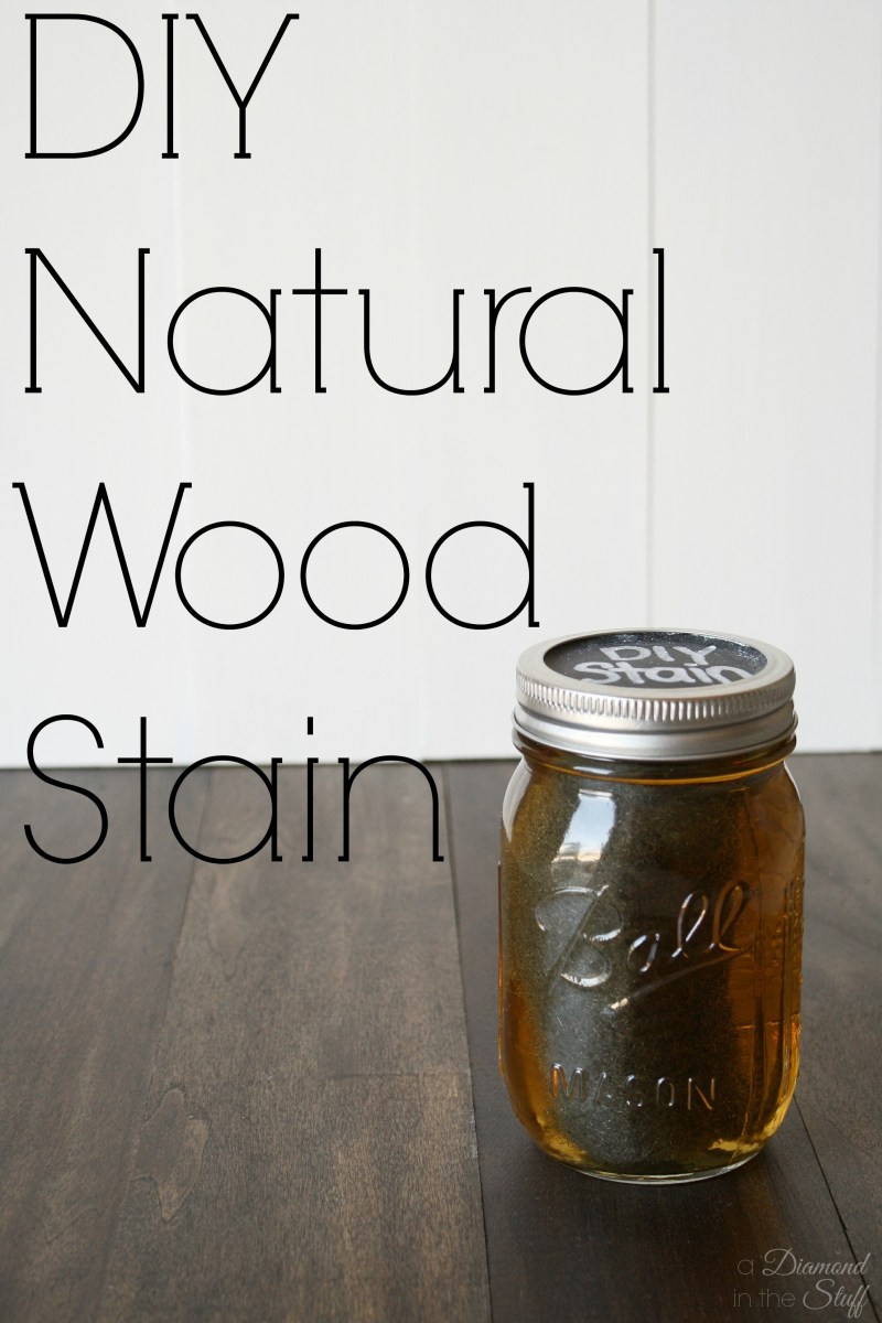 DIY Natural Wood Stain
 DIY Natural Wood Stain