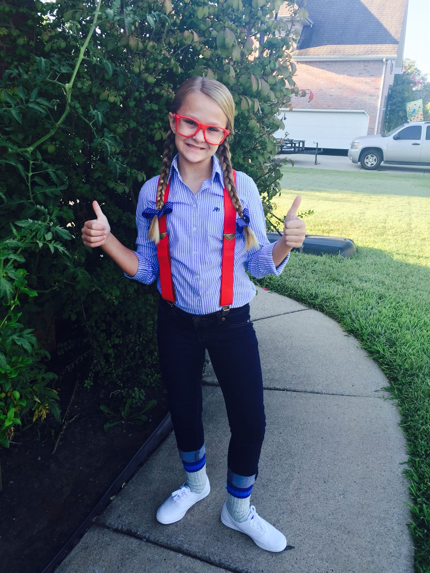 DIY Nerd Costume
 Nerd day at school