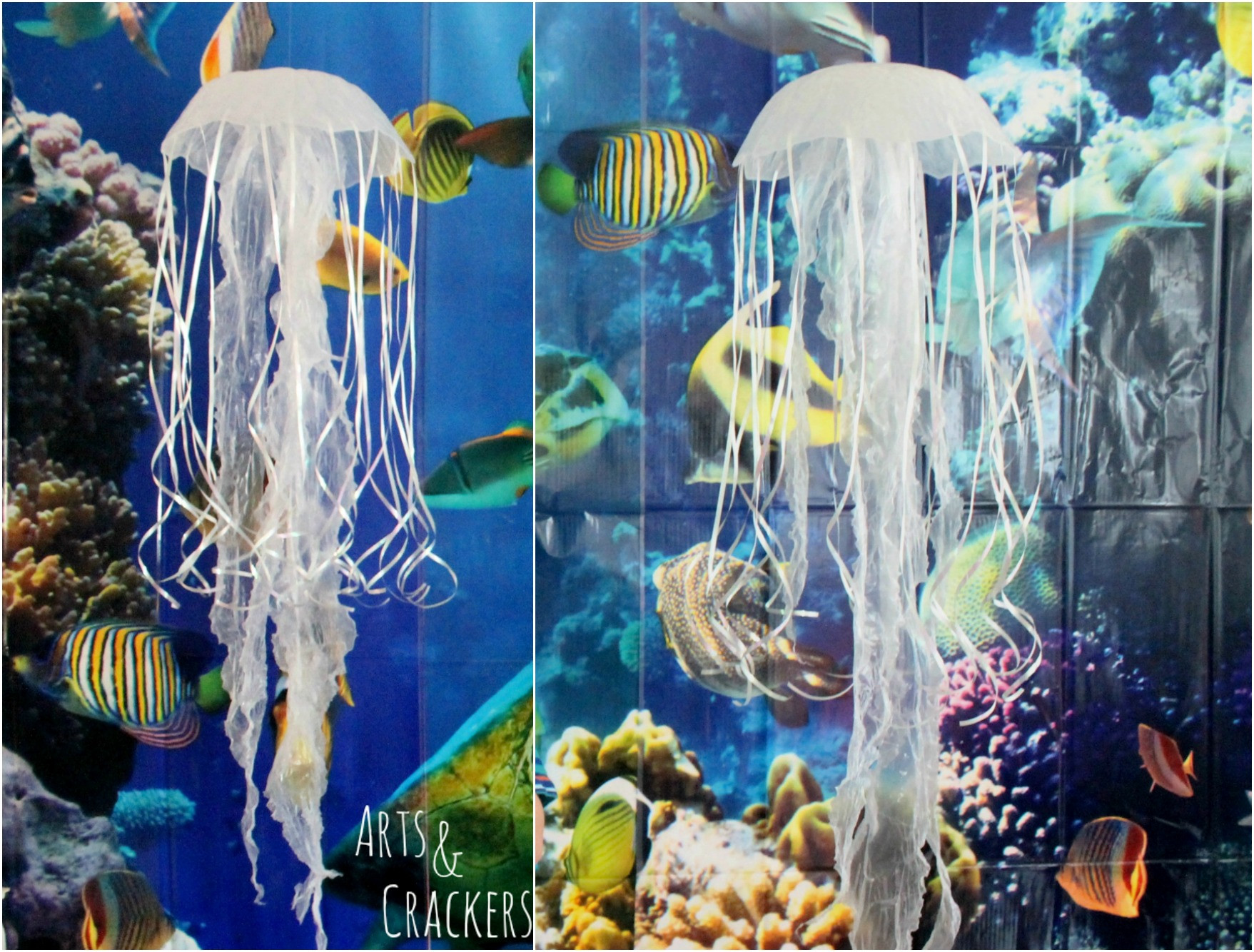 DIY Ocean Decor
 DIY Hanging Jellyfish Decoration