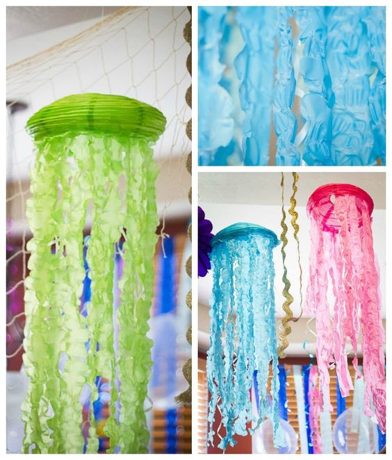 DIY Ocean Decor
 Under the Sea Mermaid Birthday Party