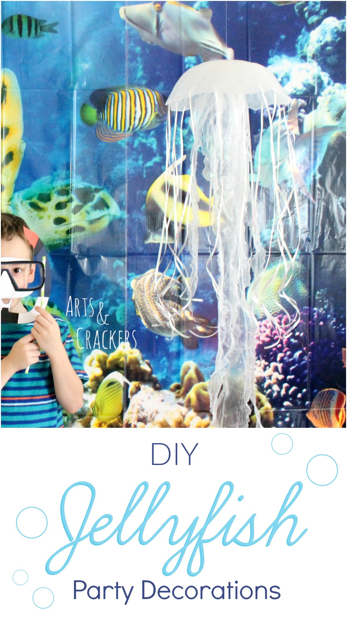 DIY Ocean Decor
 DIY Hanging Jellyfish Decoration