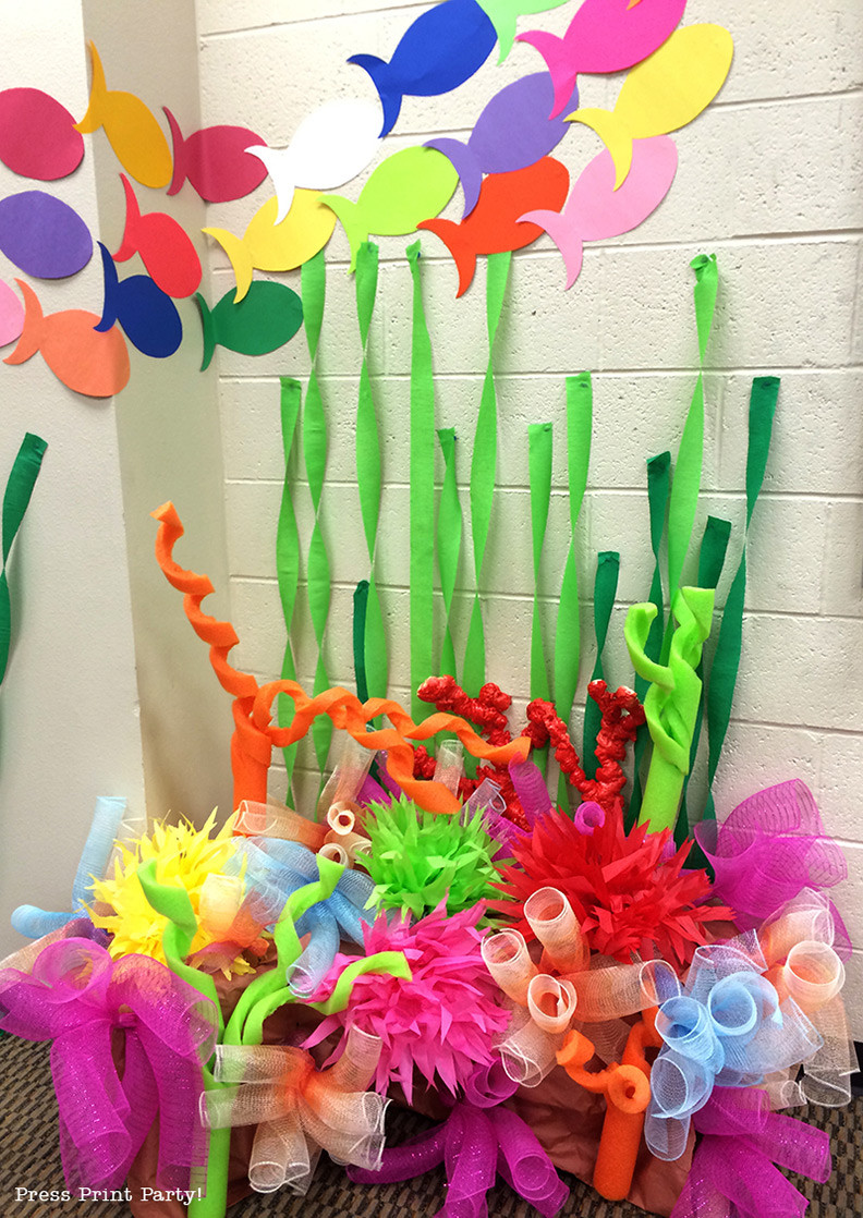 DIY Ocean Decor
 How to Make a Coral Reef Decoration by Press Print Party