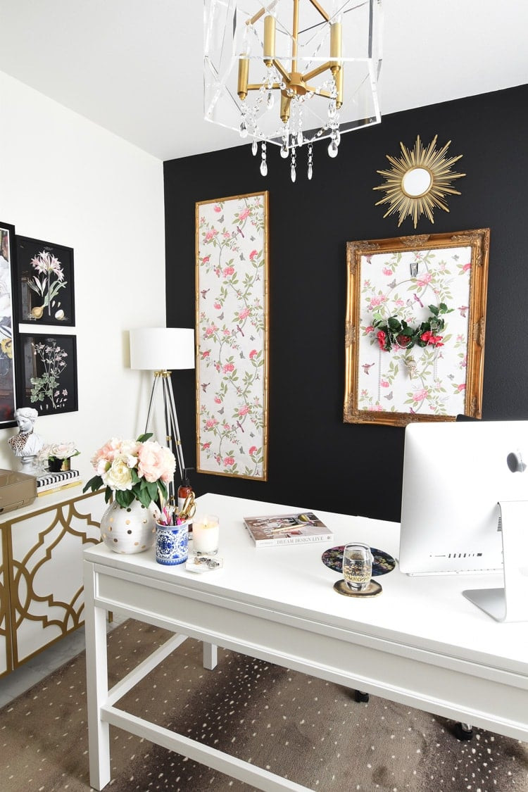 DIY Office Decor
 Home fice Decor Room Reveal Monica Wants It